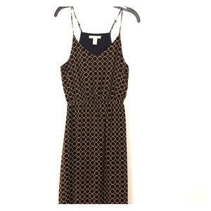 Banana Republic Navy & Gold Maxi